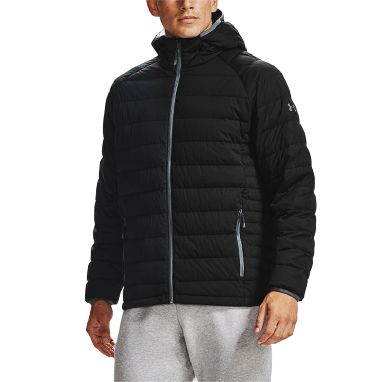 Under Armour Packable Stretch Fleece Down Jacket 'Black' 1355858-001