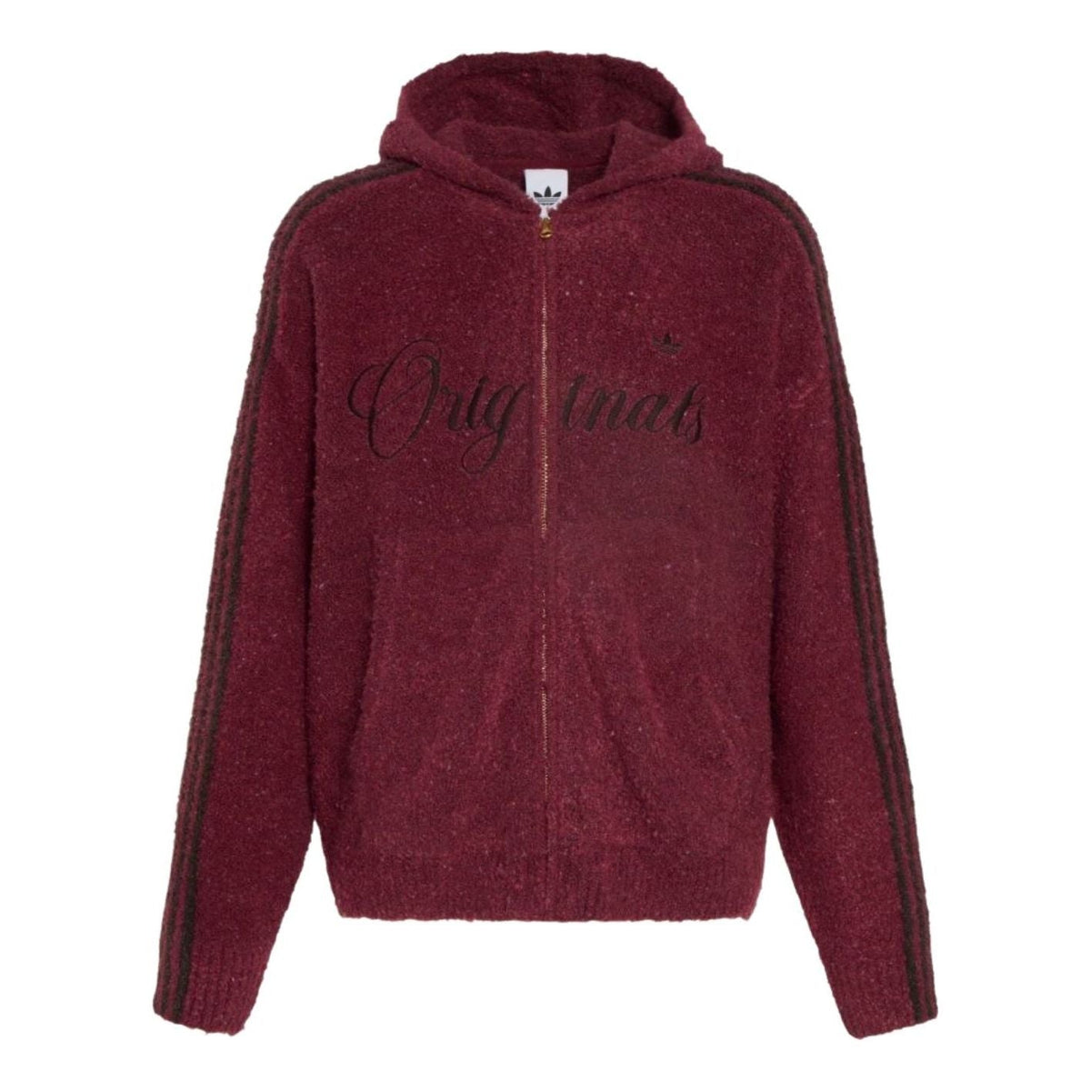 adidas Crafted Jacket Hoodie 'Collegiate Burgundy' KT0718