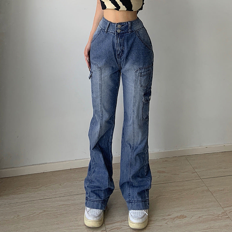 Straight-leg Casual Jeans