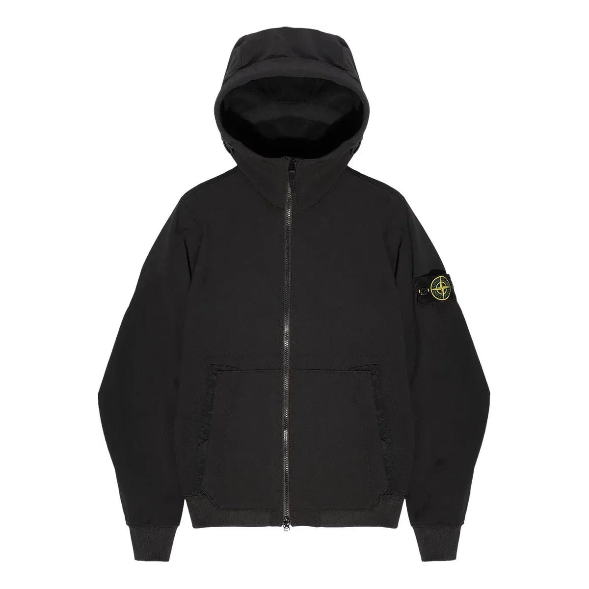 STONE ISLAND Soft Shell Hooded Jacket 'Black' 7715Q0122-V0029