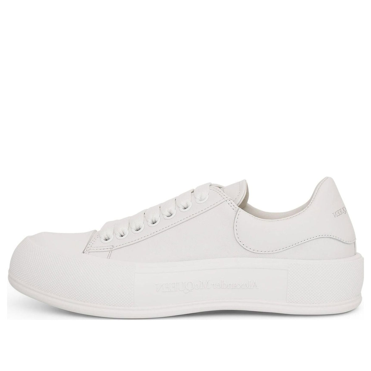 Alexander McQueen Deck Lace Up Plimsoll Sneakers 'Cream White' 705201WIAB69065