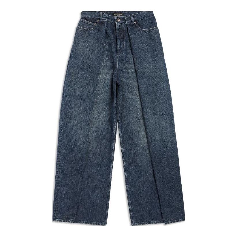 Balenciaga Double Side Pants 'Dark Blue' 767983TNW654445