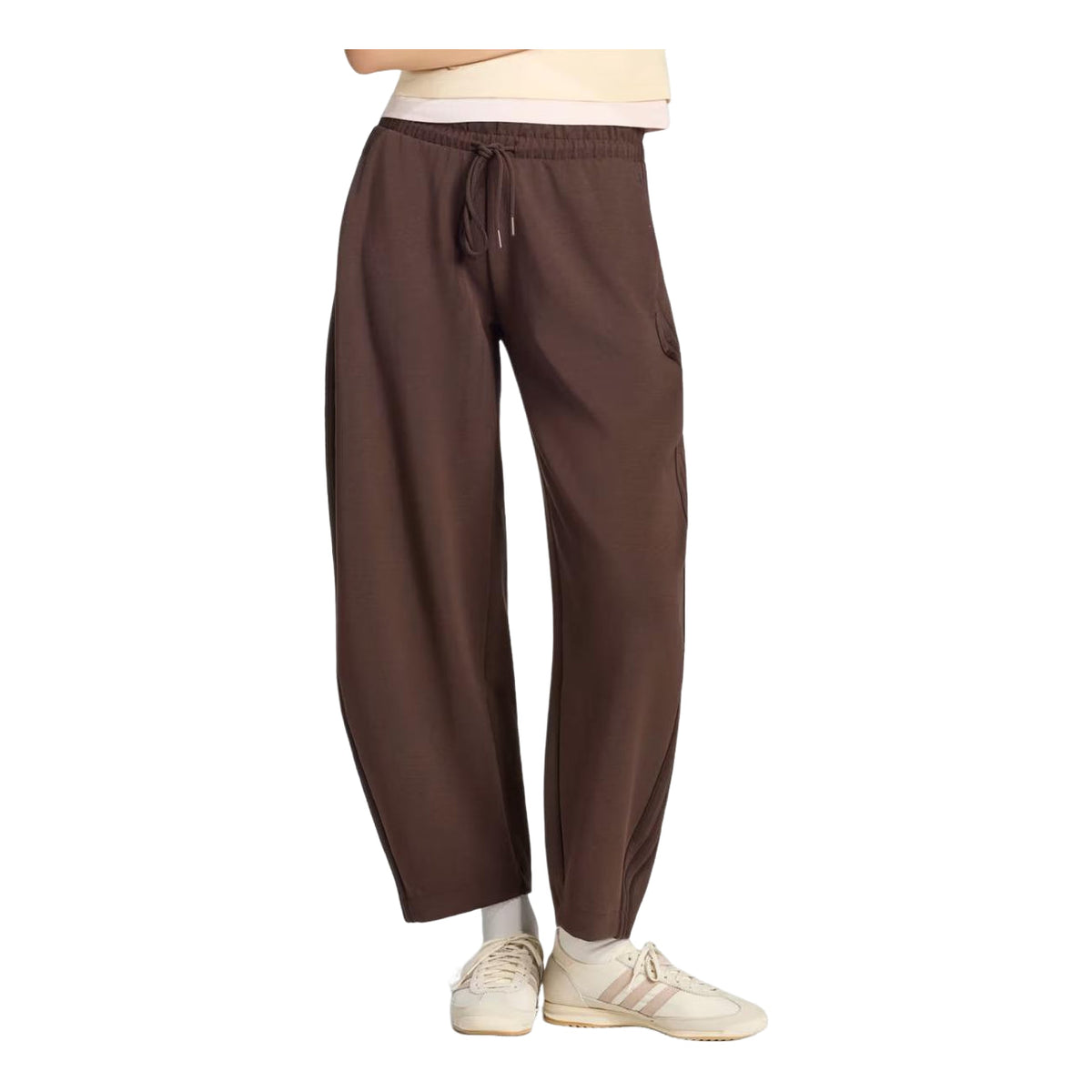 (WMNS) adidas Barrel Leg Pants Asia Sizing 'Aurora Coffee' KY9266