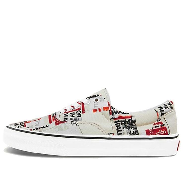 Vans Era Alphabet Gray Red Unisex 'Grey Red' VN0A4U39WN4
