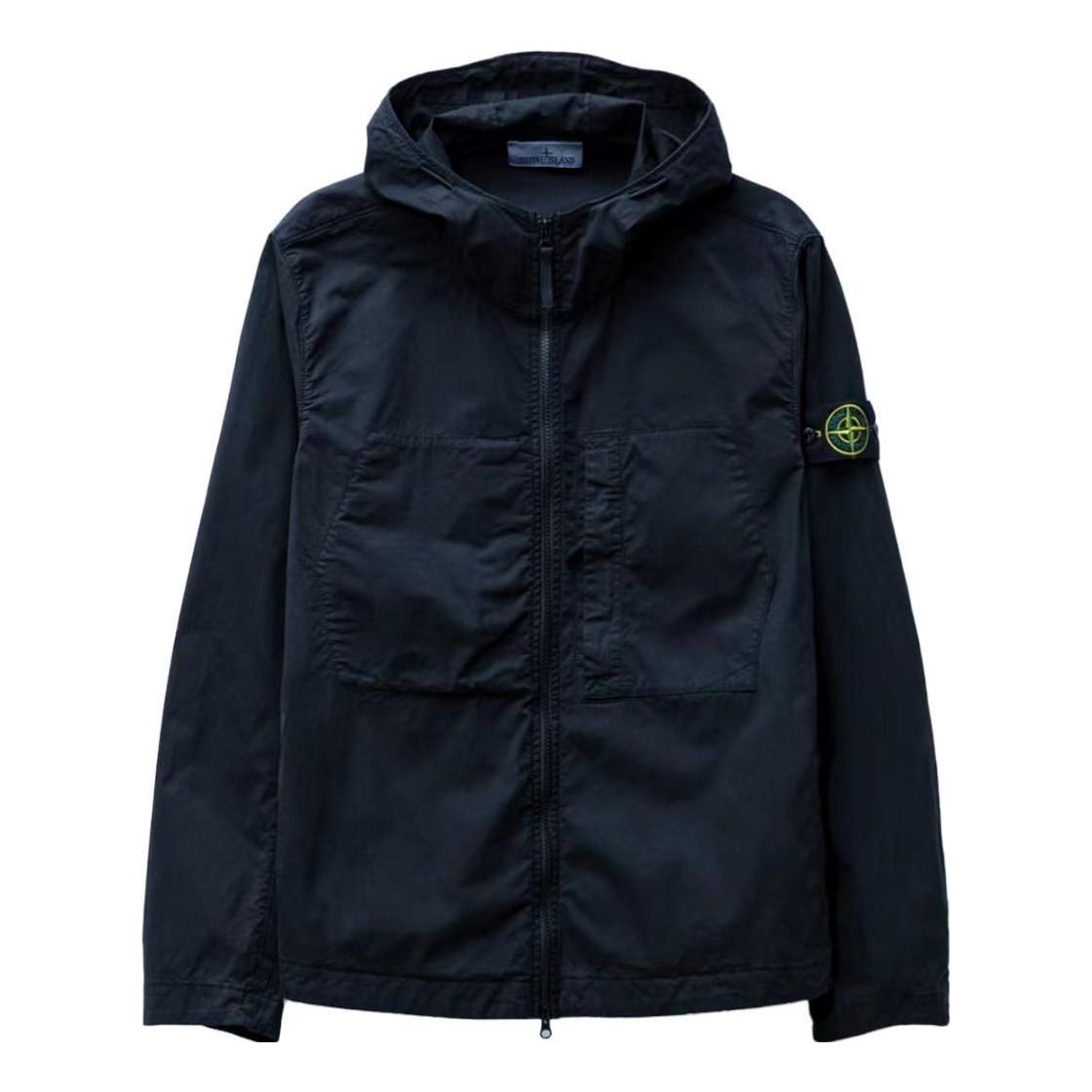 STONE ISLAND Supima Cotton Twill Stretch Hooded Jacket 'Navy' 781543310-V0020