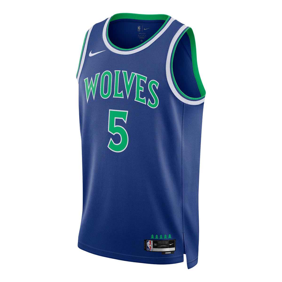 Nike Dri-FIT NBA Minnesota Timberwolves Icon Edition Swingman Jersey 'Rush Blue' II4513-495 - Nike Professional Edition