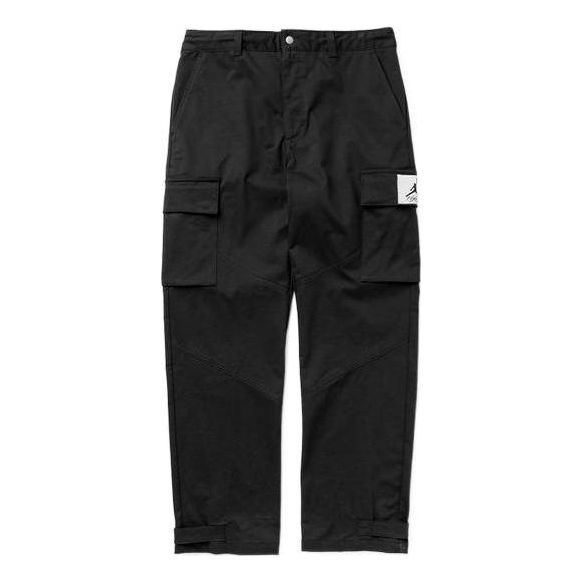 Air Jordan Solid Color Label Cargo-style Sports Pants Men's Black DQ7342-010