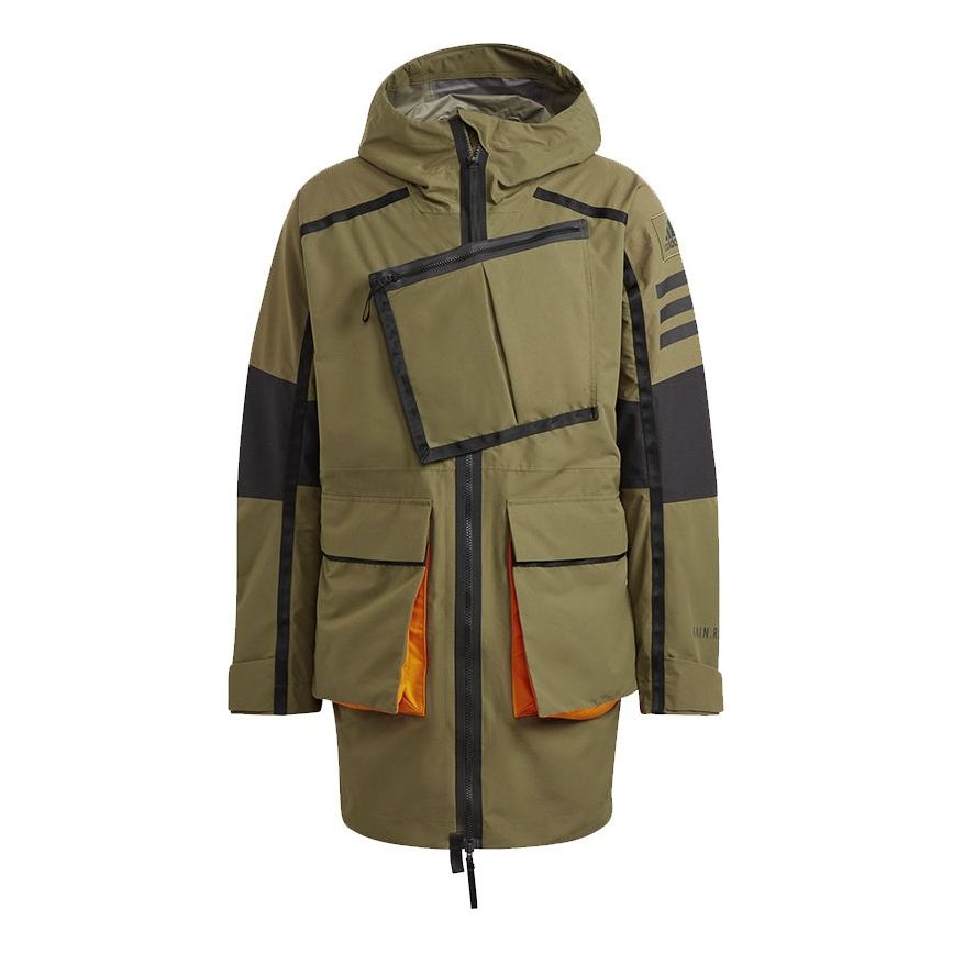 adidas Xploric RAIN.RDY Parka 'Olive Green Black' GQ2399