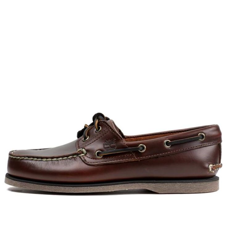 Timberland 2-Eye Lug Handsewn Boat Shoe 'Brown' 25077W
