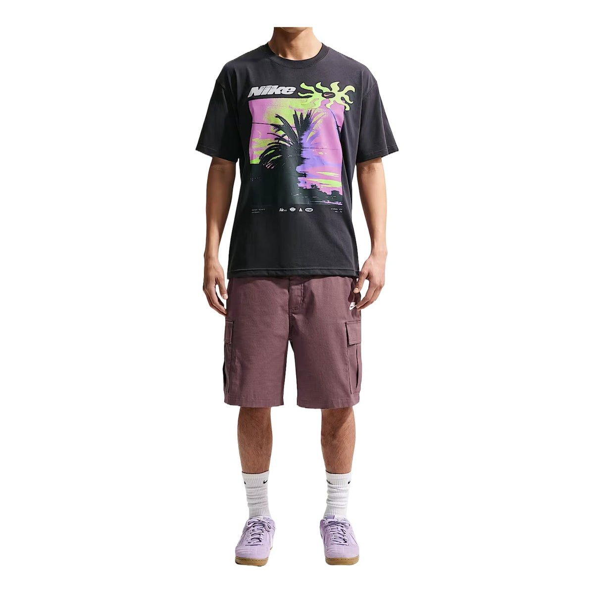 Nike Sportswear T-Shirt Asia Sizing 'Black' IH1372-045 - Nike Professional Edition
