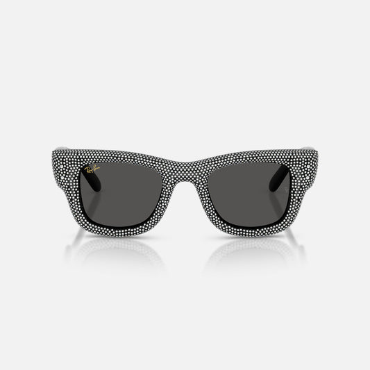 A$AP ROCKY X RAY-BAN WAYFARER PUFFER CRYSTAL PAVÉ EDITION - BLACK