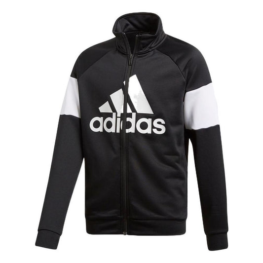 (GS) adidas Badge of Sport Track Suit Asia Sizing 'Black White' DV1740