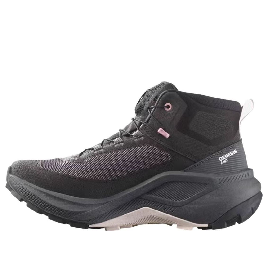 (WMNS) SALOMON Genesis Mid Gore Tex 'Black Dawn Pink Lilac Ash' 454097 - SALOMON Professional Edition