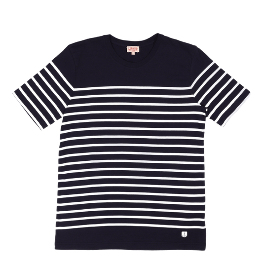 Striped Breton Shirt''etel'' Navire Navy/ White