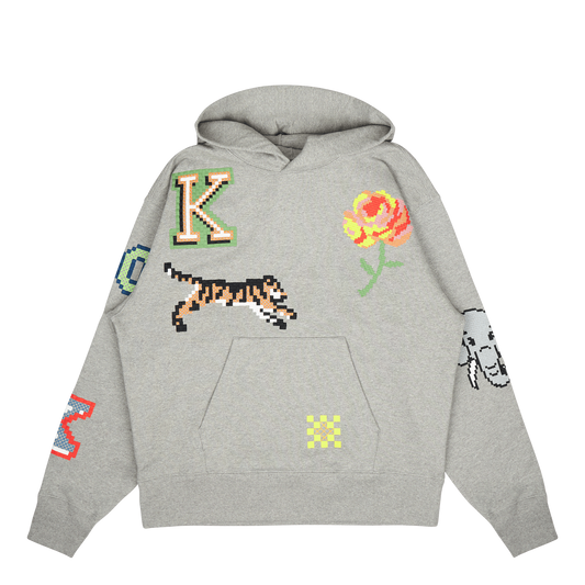Sweat Kenzo Pixel Pearl Grey
