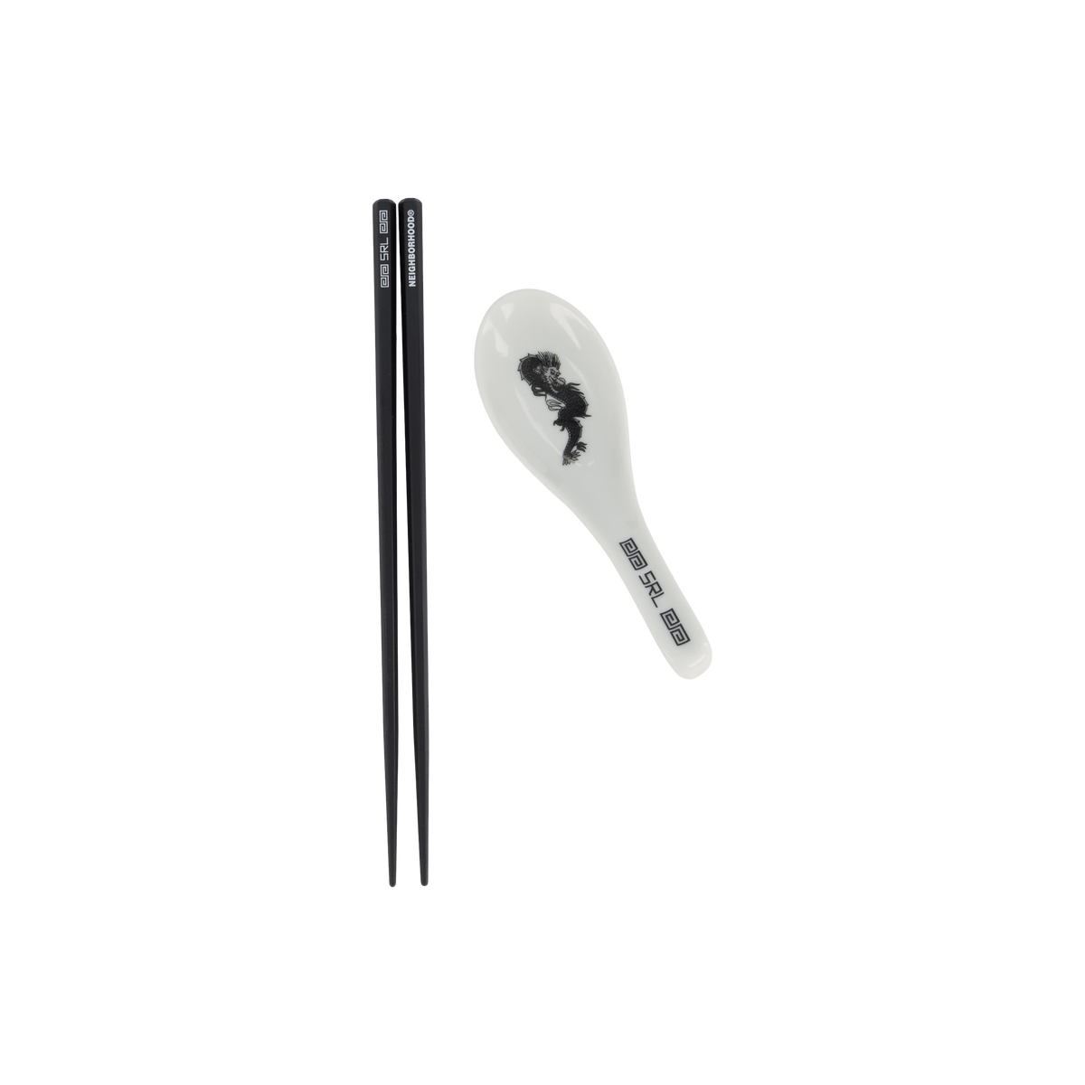 Srl . Chopsticks & Spoon Set Gray
