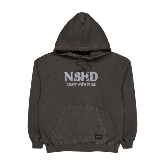 Pigment Dyed Sweatparka Ls Black