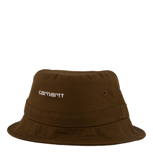 Script Bucket Hat Lumber / White