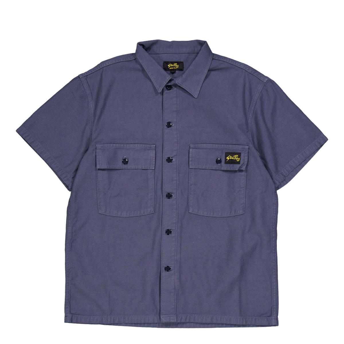 Cpo Short Sleeve Navy Sateen