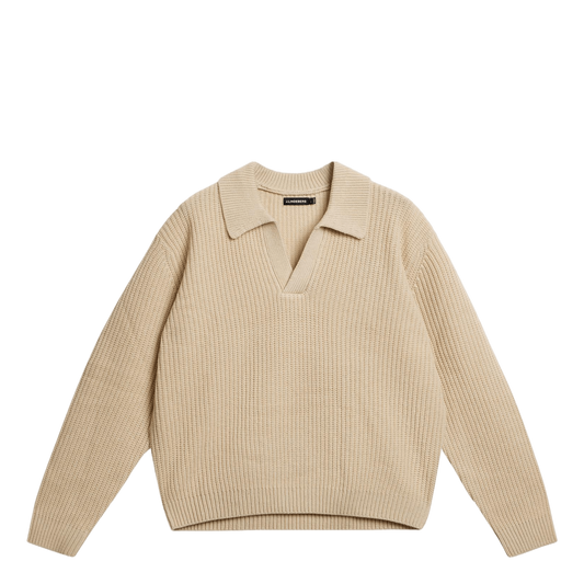 Jethro Heavy Polo Knit Moonbeam