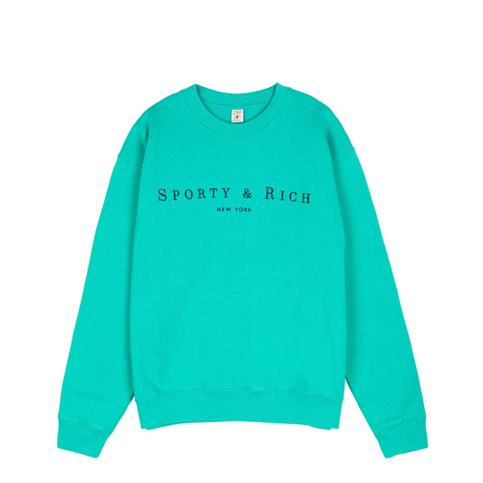 Sporty & Rich Title Embroidered Crewneck