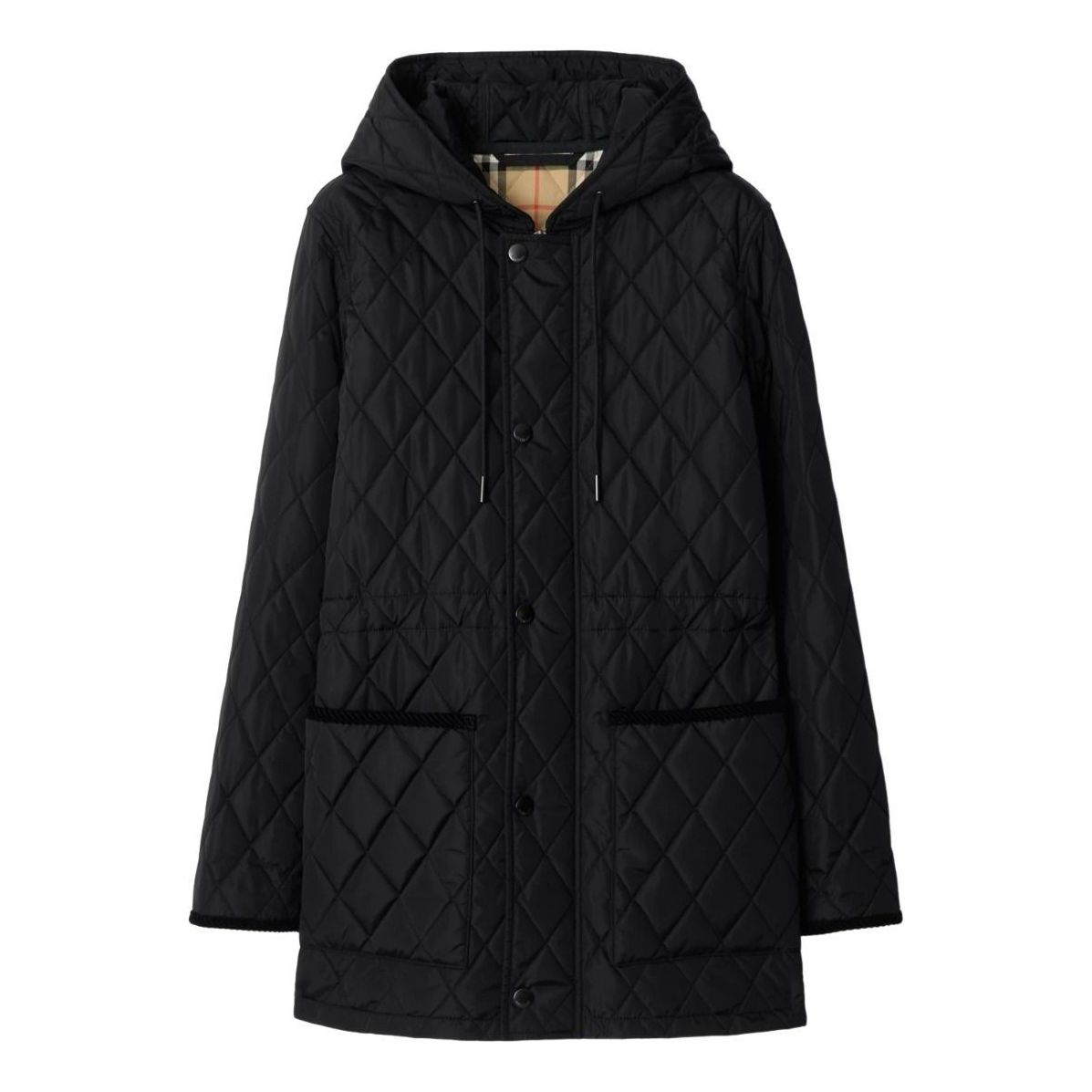 (WMNS) Burberry 26FW Bromley Hood Quilted Jacket 'Black' 8110531 - Burberry Professional Edition