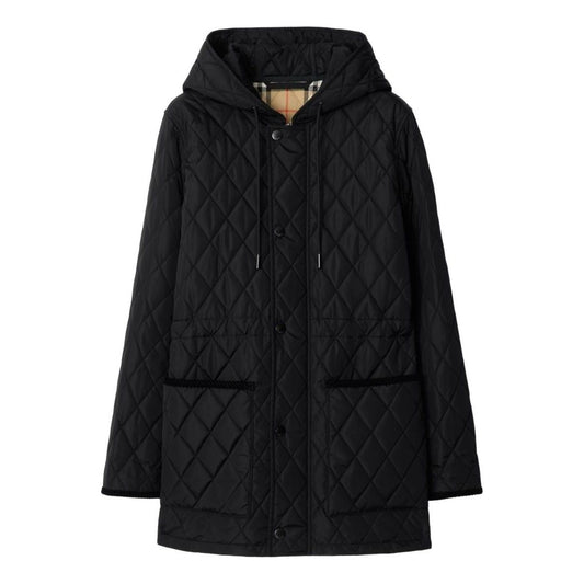 (WMNS) Burberry 26FW Bromley Hood Quilted Jacket 'Black' 8110531 - Burberry Professional Edition
