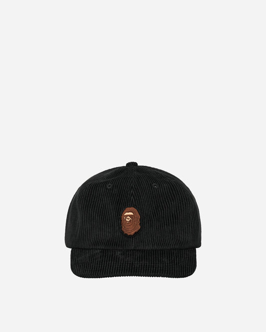 Ape Head Corduroy Cap Black