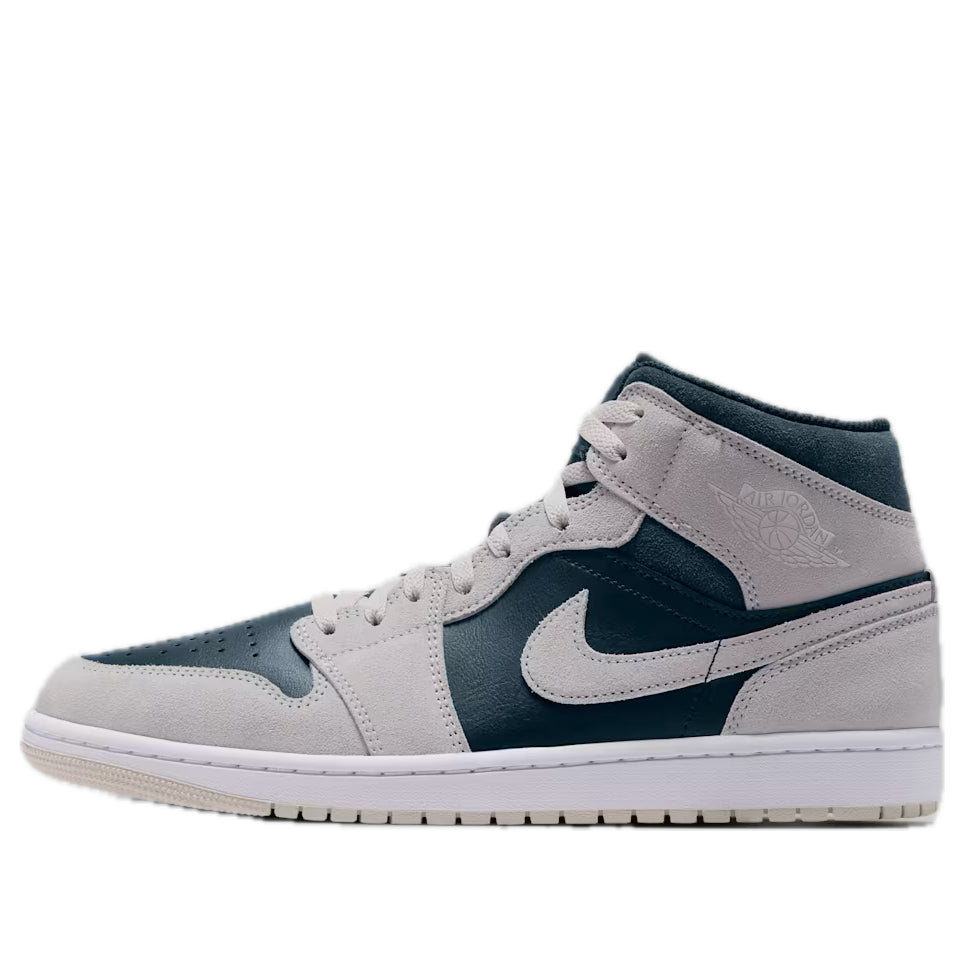Air Jordan 1 Mid 'Light Orewood Brown Midnight Spruce' DQ8426-110 - Jordan Professional Edition