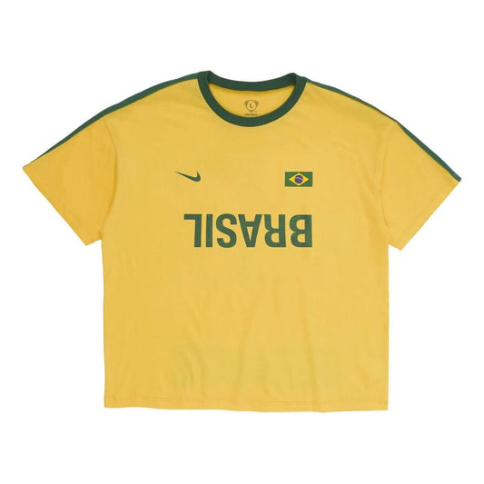 Cactus Jack by Travis Scott x Nike Brasil Total 90 T-Shirt 'Yellow' 01945-1SS2604CJBTSX-YELL