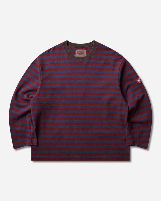 Men's Overdye Stripe Longsleeve T-Shirt Brown