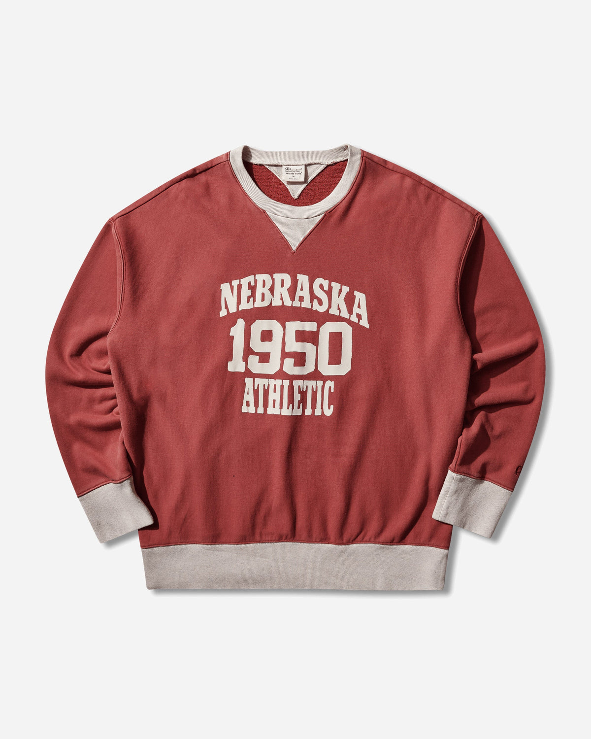 Men's Time Capsule Reverse Wave Crewneck Sweatshirt Red