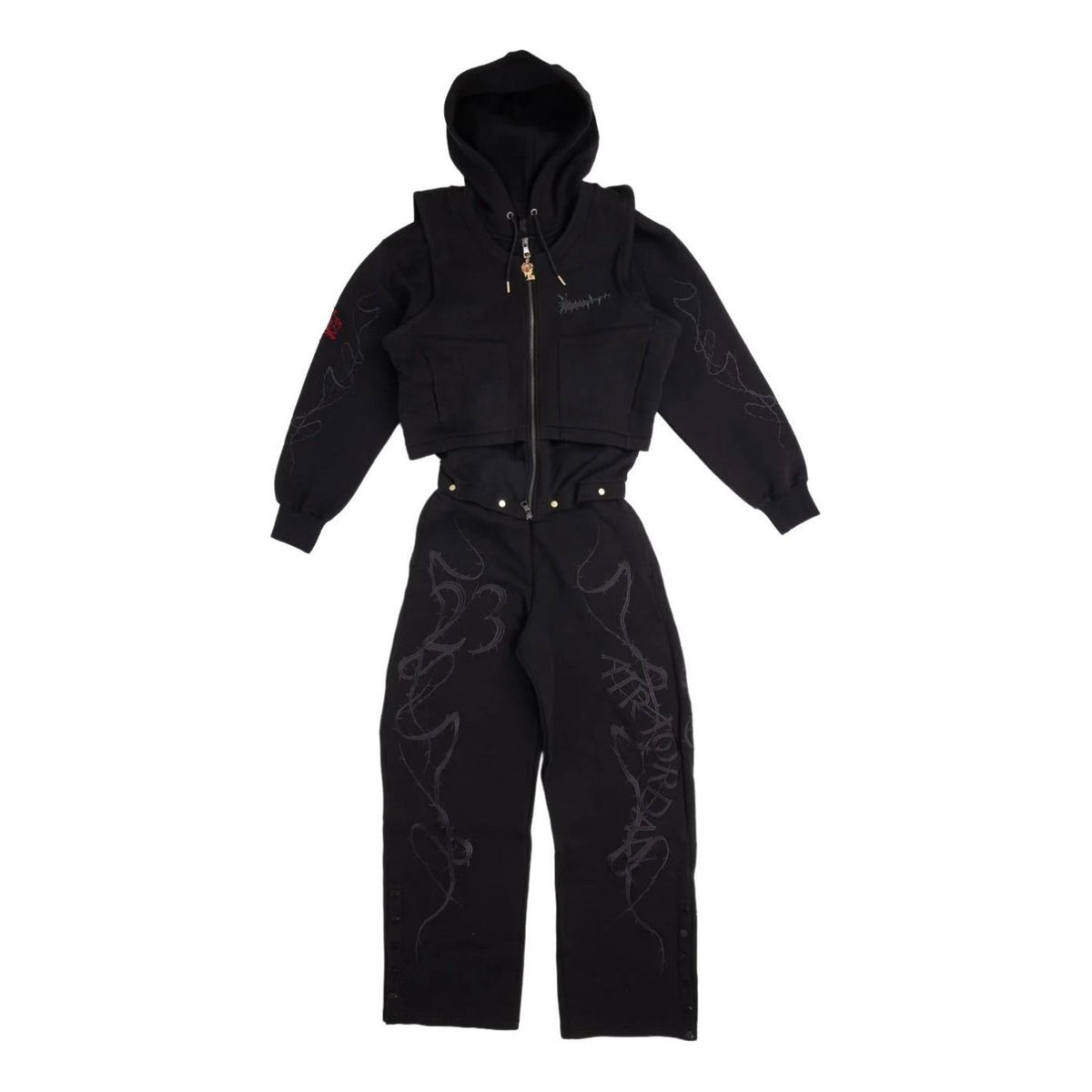 (WMNS) Jordan x Teyana Taylor Jumpsuit 'Black' IM6350-010