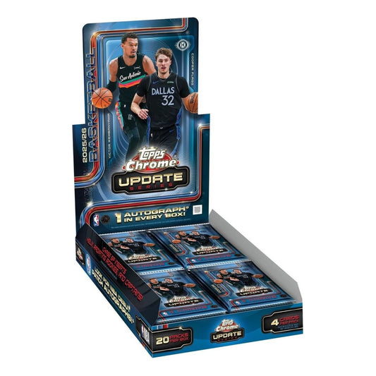 Topps Chrome Updates Basketball 25-26 Hobby Box 08702-10026412TCUBH-MULT - Topps Professional Edition