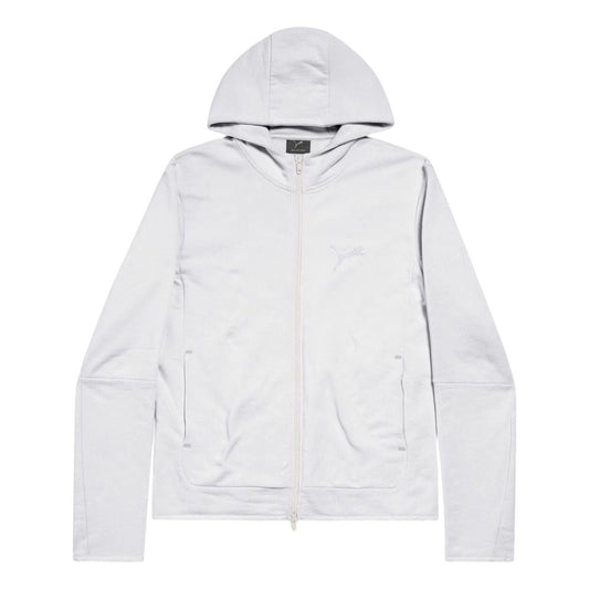 Balenciaga x Puma Hooded Fitted Tracksuit Jacket 'White' 846990TTVA49060