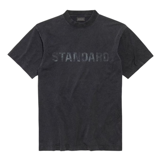 Balenciaga Standard T-shirt Regular Fit 'Black Faded' 850261TTVC71041