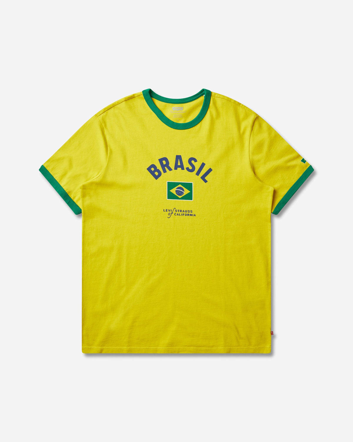 Men's Brazil Ringer T-Shirt Yellow