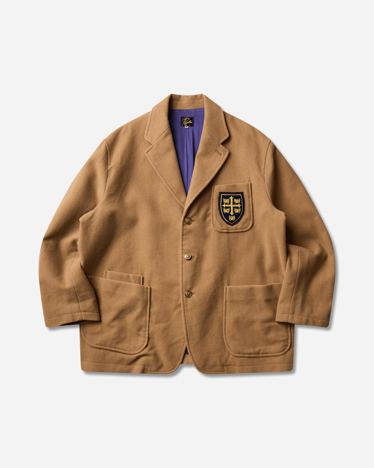 Men's Wool Moleskin Easy Blazer Camel