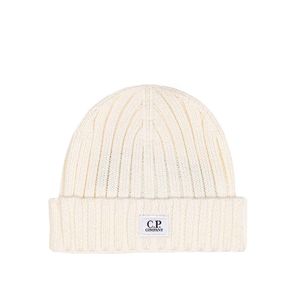 C.P. Company Extra Fine Merino Wool Knit Logo Beanie