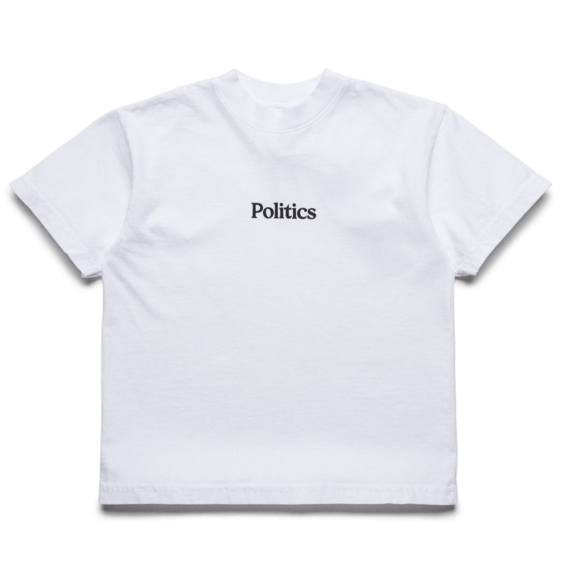 Kids Politics Serif Logo Tee - White
