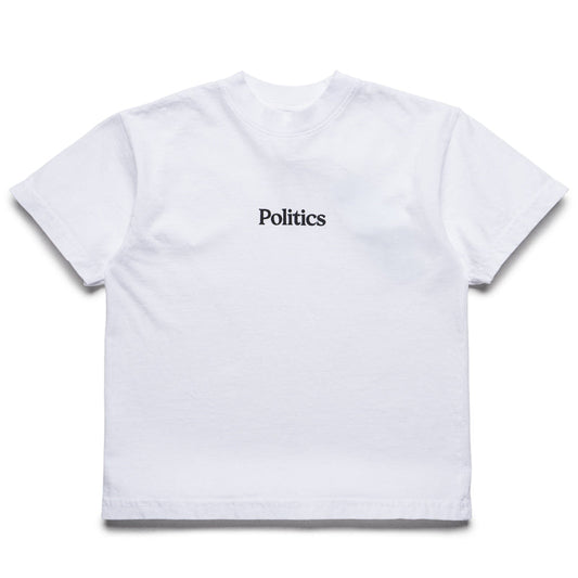 Kids Politics Serif Logo Tee - White