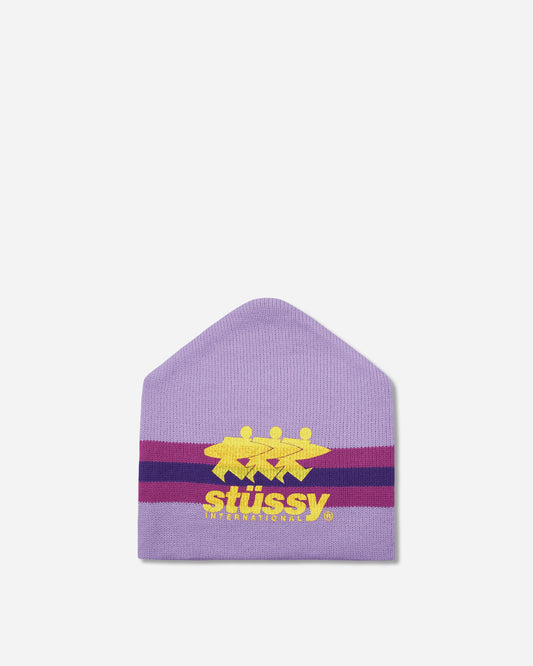 Stripe Ski Beanie Purple