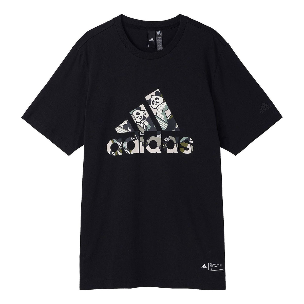adidas China Bos T-Shirts 'Black White' IP3968