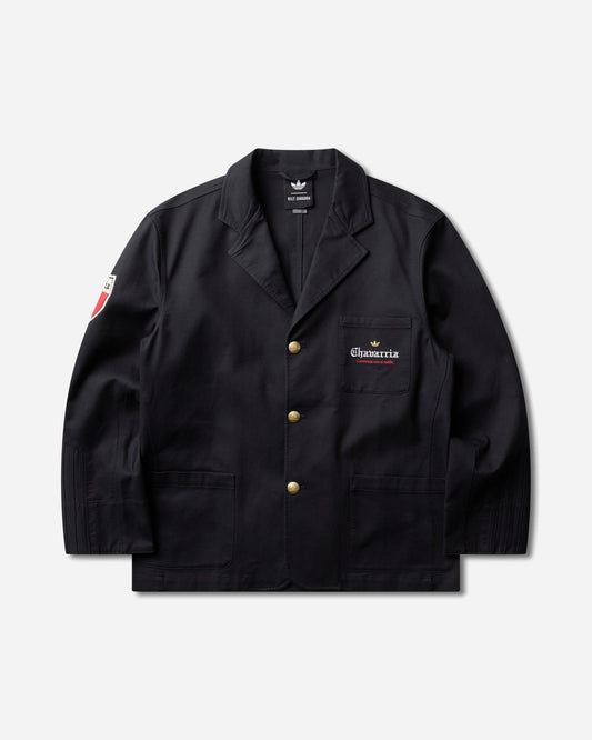 Men's Willy Chavarria Players Twill Blazer Jacket Black