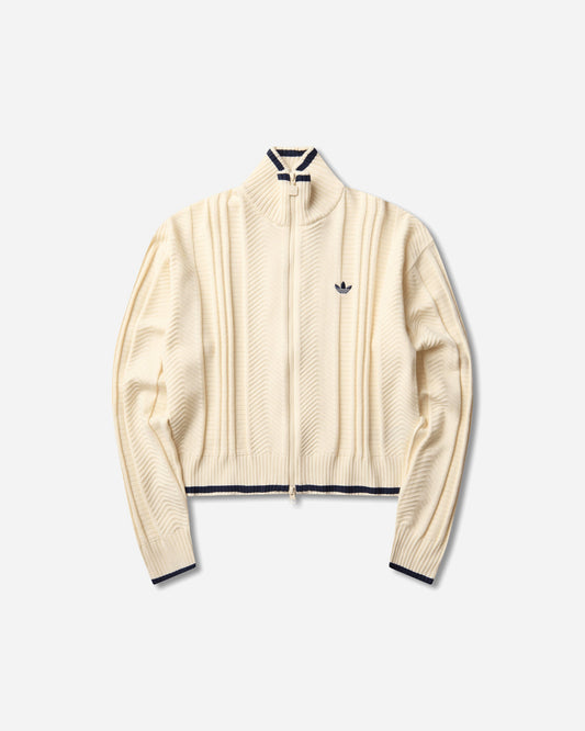 Women's Cable Knit Firebird Track Top Warm Vanilla