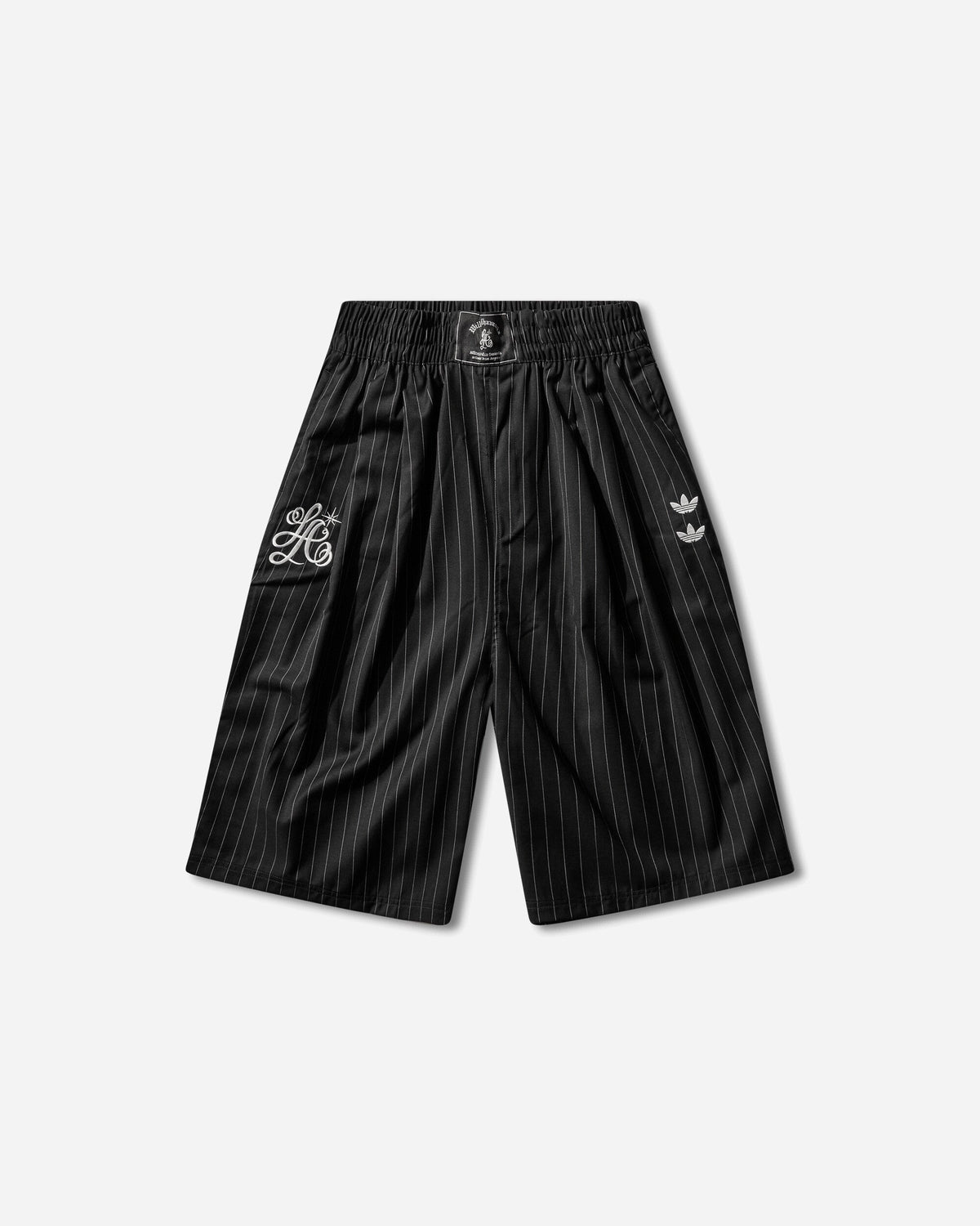 Men's Willy Chavarria Pinstripe Shorts Black