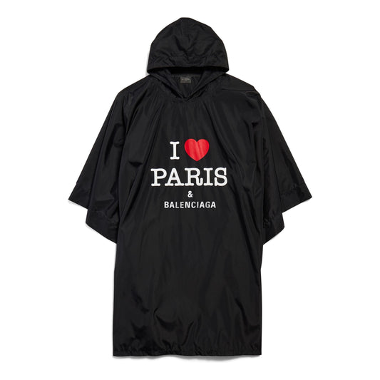 Balenciaga I Love Paris Balenciaga Poncho 'Black' 812055TRO591000