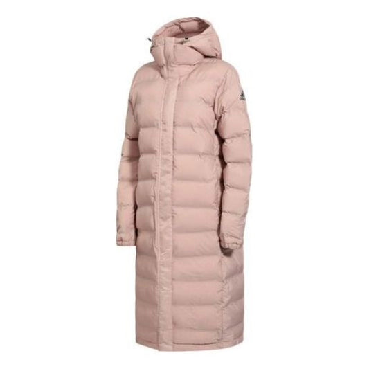 (WMNS) adidas Helionic Long Down Jacket Asia Sizing 'Pink' CY8635
