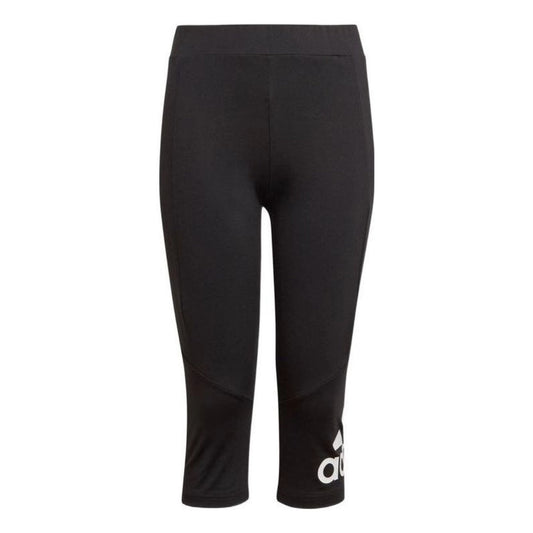 (GS) adidas Designed 2 Move 3/4 Tights Asia Sizing 'Black White' GN1434