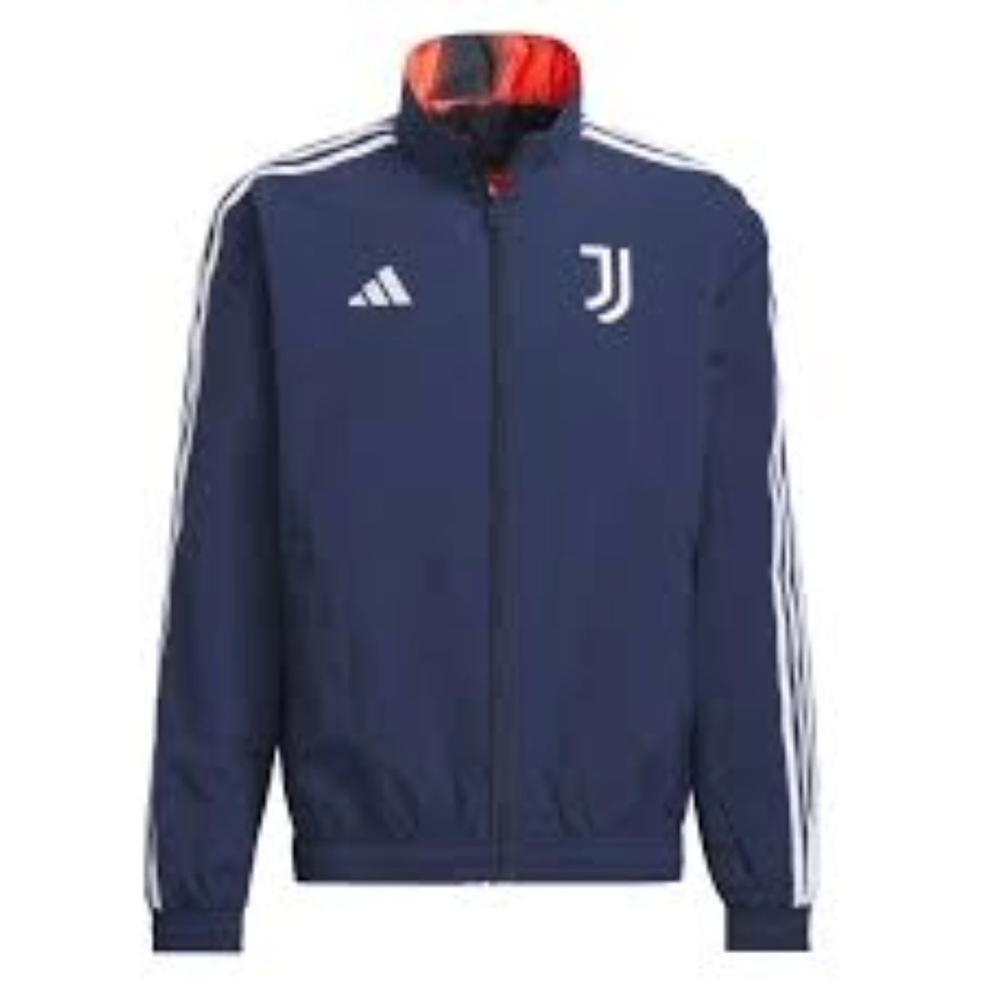 adidas Juventus Anthem Jacket Asia Sizing 'Blue Orange' IP8794